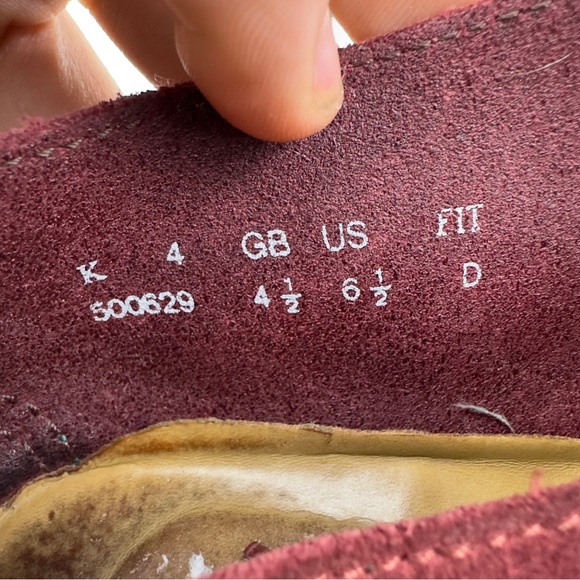 Clarks Desert Trek Women's Shoes Red Suede Crepe Sole Split Toe Moccasins Sz 6.5 - Picture 10 of 10